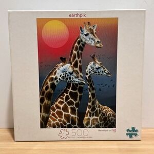 Buffalo Games Earthpix Savannah Sunset 500 Piece Jigsaw Puzzle Hard To Find NEW